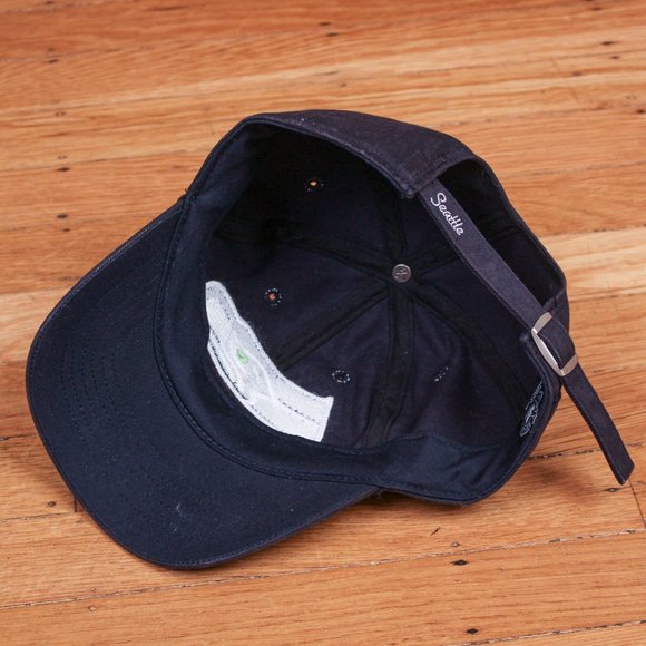 Seattle Seahawks 47 Brand Dark Blue Women's Hat with Embroidered Sequin Logo - Picture 6 of 9